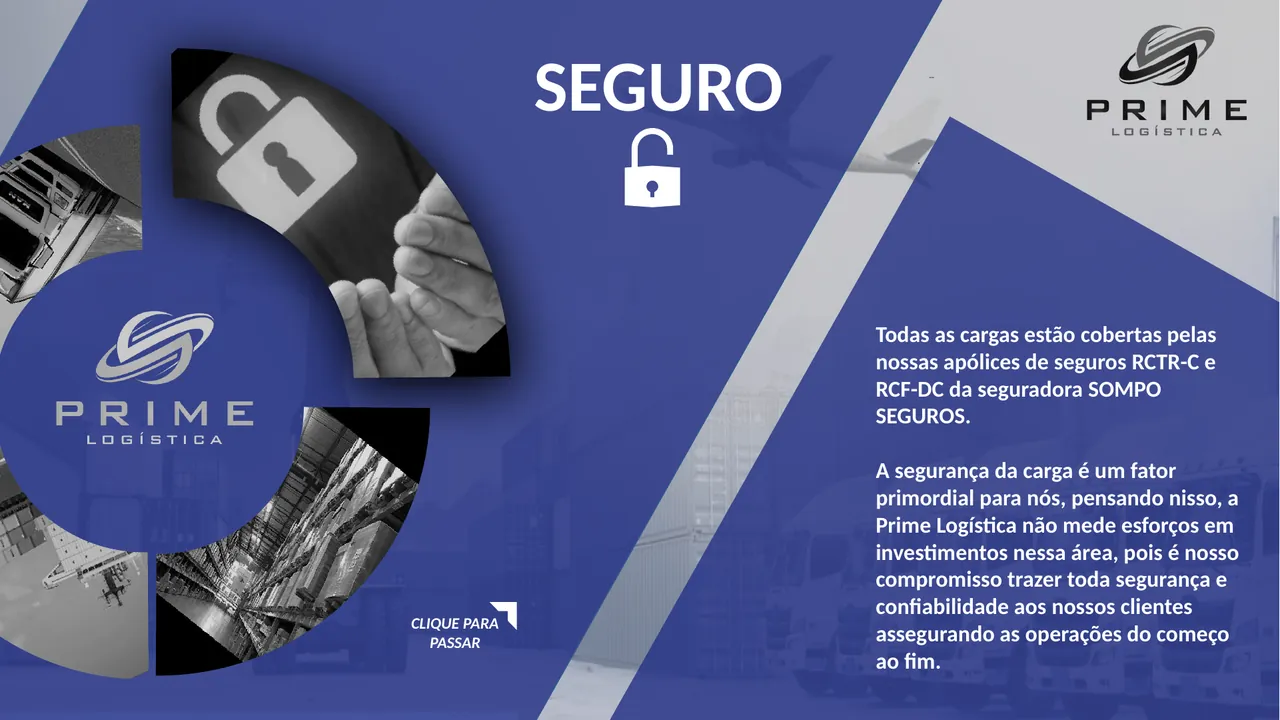 Apresentação internacional Prime Logística - Seguro